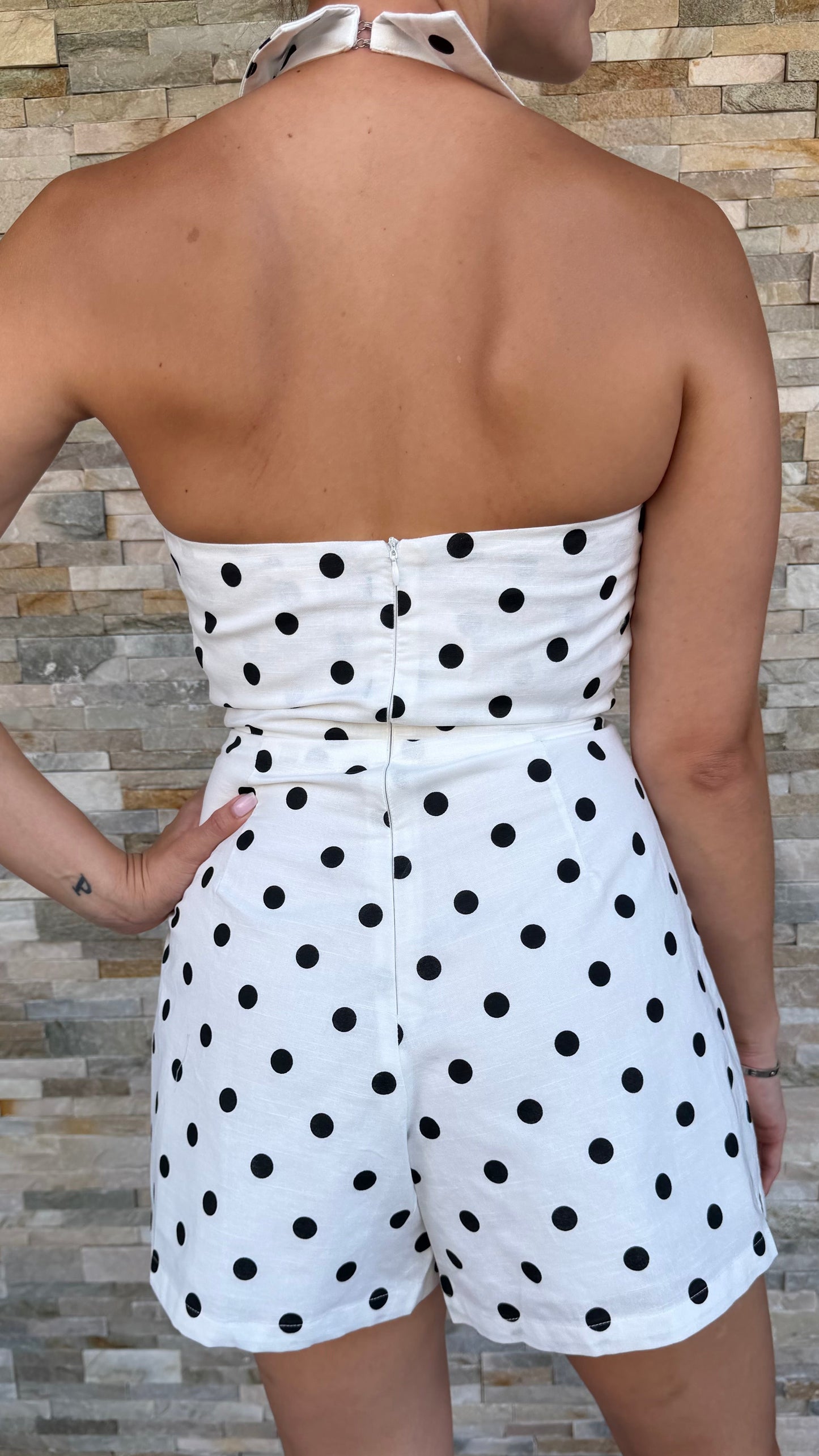 Dotted Romper